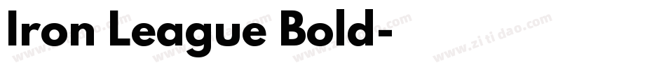 Iron League Bold字体转换
